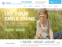 Tablet Screenshot of kellermoderndentistry.com